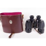 A pair of Ross of London 'Solaross' binoculars in leather case,