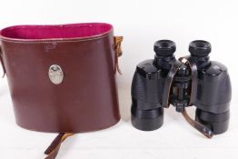 A pair of Ross of London 'Solaross' binoculars in leather case,