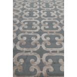 An Emily Todhunter for the Rug Company 'Fretwork' hand knotted silk and wool rug, 12ft x 9ft