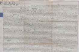 A Regency handwritten legal indenture between Benjamin Elton and Daniel Hutchinson, both from