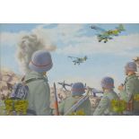 Millard, (British, C20th), four German military aircraft scenes, one signed lower right, various