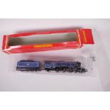 A Hornby 4-6-2 Locomotive and tender 00 guage, 'Prince Palatine', 12" long, in original box