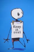Banksy, Keep it Real, limited edition print by the West Country Prince, 52/500, 18½" x 26½"