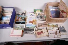 A quantity of mixed postcards, including humour, topographical etc, approx 750