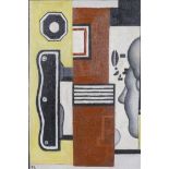 After Fernand Leger, 'Painting', oil on canvas laid on board, 12" x 16"