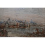 William Freeman, (1851-1934), Romantic City Skyline I, 21" x 29"