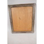 A silver plated photo frame, 10" x 12"