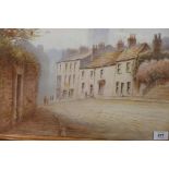 Frenchgate, Richmond, Yorks, watercolour, signed and dated 1927, 17" x 13"