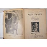 Mein Kampf by Adolf Hitler illustrated edition published by Hutchinson & Co, I Volume, circa 1939