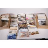 A collection of postcards, mainly European topographical, approx 750, and a further quantity of