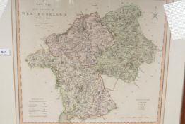 A map of Westmorland, printed in London for C. Smith, January 1804, 21" x 19"