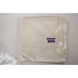 A Ralph Lauren cream silk shawl/stole, 86" long