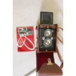 A Microflex TLR camera with Prontor SVS Shutter and F/3.5 lens