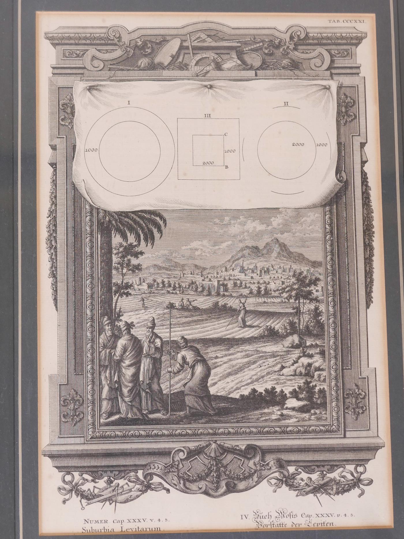 Johan Scheuzer, after Heuman, a set of eight C18th engravings from the Old Testament, 8" x 12" - Image 5 of 9