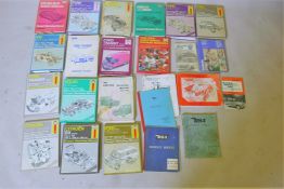 A quantity of Haynes workshop manuals, Ford Escort, Cortina, Sunbeam and Singer, Transit including