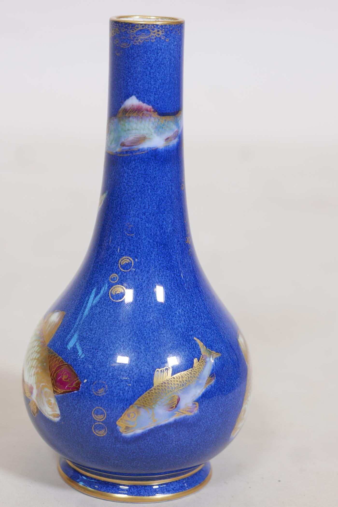 A Wedgwood lustre fish vase with design after Daisy Makeig Jones, 8" high - Image 3 of 5