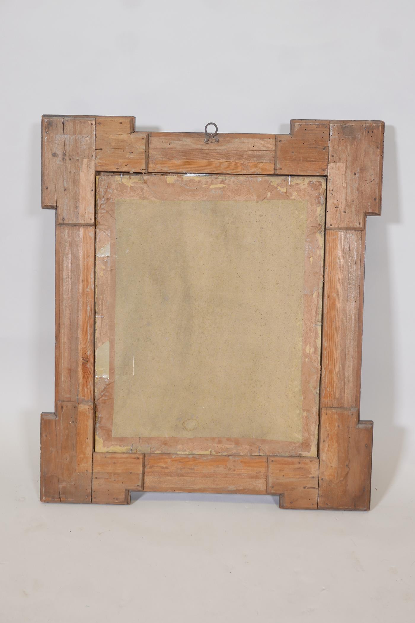 Continental (German) Renaissance walnut picture frames, 16" x 19½" rebate - Image 3 of 4