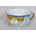 A Minton succesionist chamber pot, 9" diameter