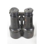 A pair of vintage binoculars, c1900, with field/theatre/marine settings, adjustable by a wheel