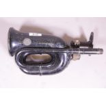 A vintage car klaxon horn, King of the Road No 38, 11½" long