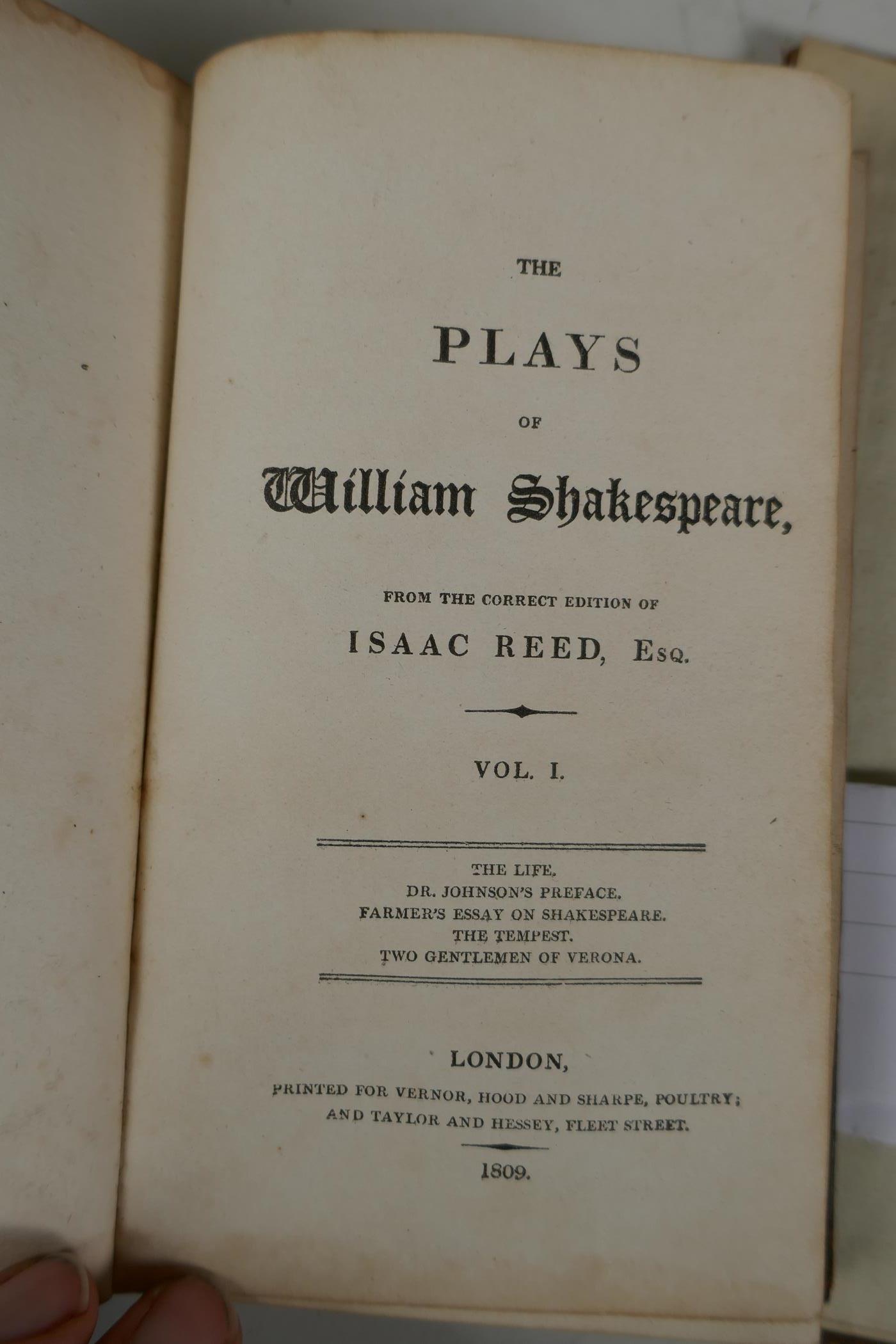 The Dramatic works of William Shakespeare, stereotype edition, Vol 1-12, early C19th leather bound - Image 7 of 9