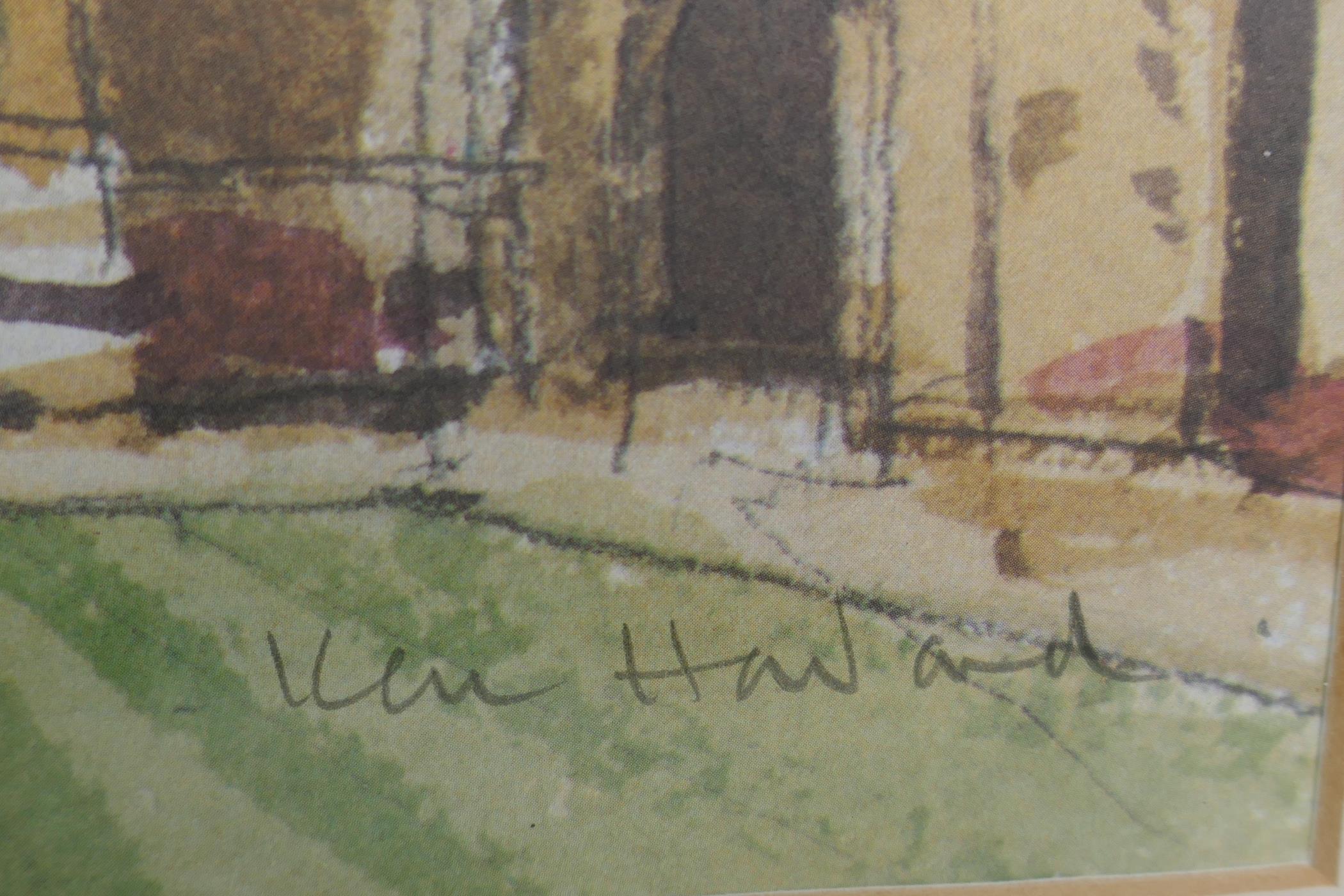 Ken Howard, limited edition print, 245/350, Exeter College, Oxford, pencil signed and numbered, - Image 3 of 5