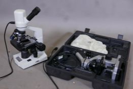 A Brunel microscope with PC connector and a similar Meade Instruments microscope in case