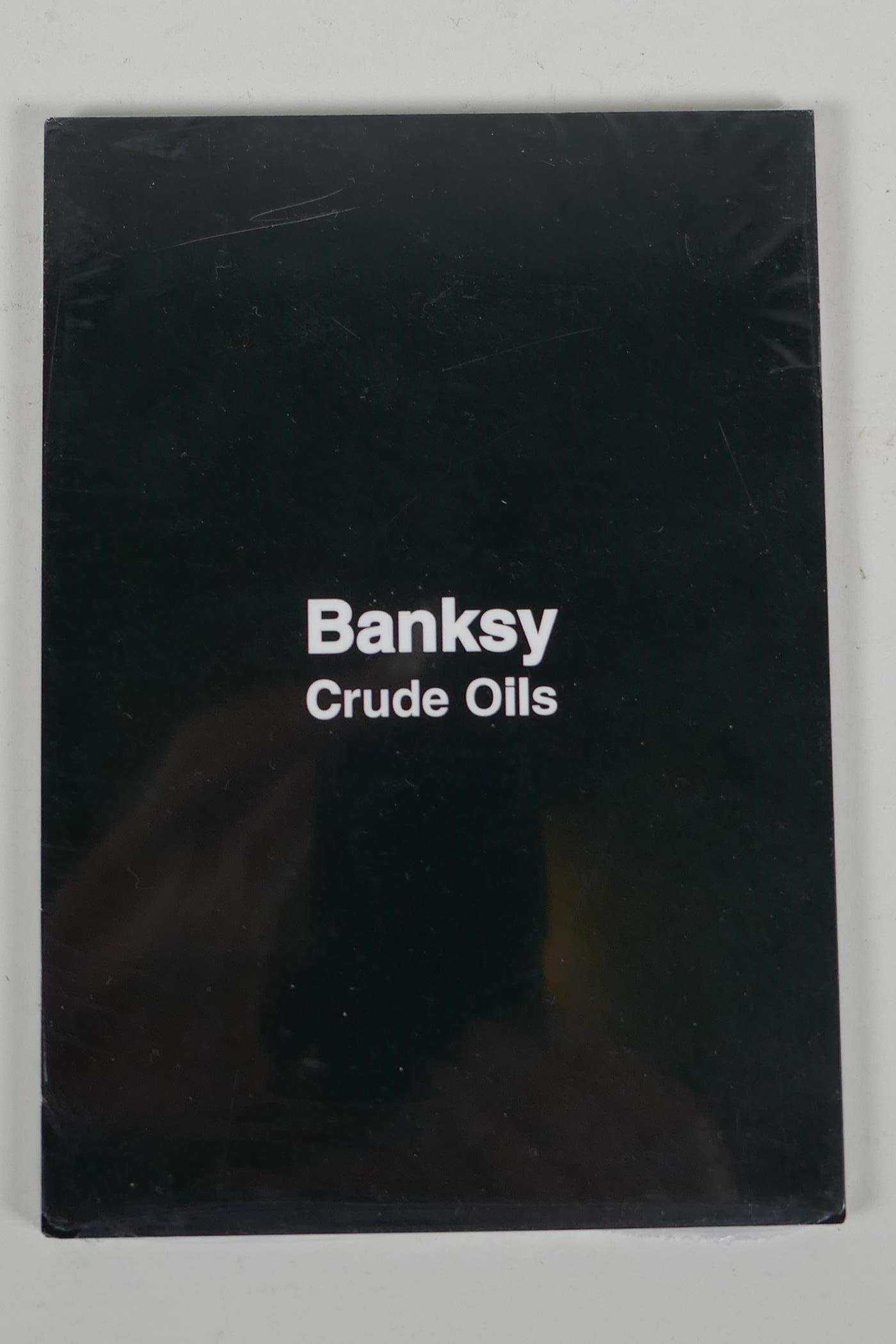 Banksy, Crude Oils, sealed ten postcard set, 4" x 6"