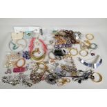 A quantity of costume jewellery