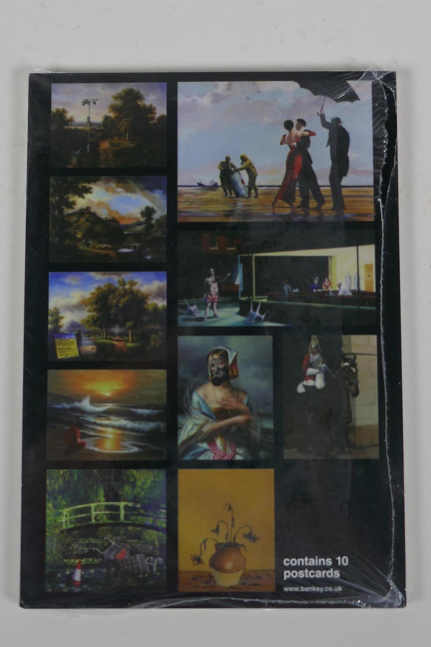 Banksy, Crude Oils, sealed ten postcard set, 4" x 6" - Image 2 of 4