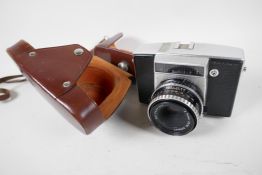 A rare East Coast German pentina leaf shutter SLF Camera, by VEB KAMERA, with Carl Zeiss Jena lens