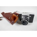 A rare East Coast German pentina leaf shutter SLF Camera, by VEB KAMERA, with Carl Zeiss Jena lens