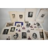A collection of C18th & C19th portrait engravings, including Wellington, Edward III, Richard III,