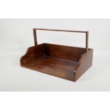 A Victorian rosewood cheveret top/book stand, A/F, 14" x 9"