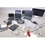 A quantity of laptops, DVD players, Sony Playstation tablets etc, (all untested), Playstation