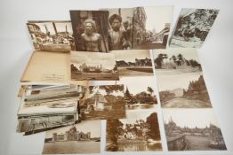 A collection of early C20th photographs of India, Burma, Siam, Malaysia and Indonesia, including