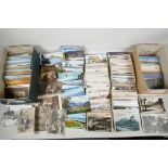 A quantity of assorted C19th & C20th postcards, mostly topographical, approx 1000