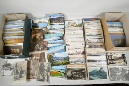 A quantity of assorted C19th & C20th postcards, mostly topographical, approx 1000