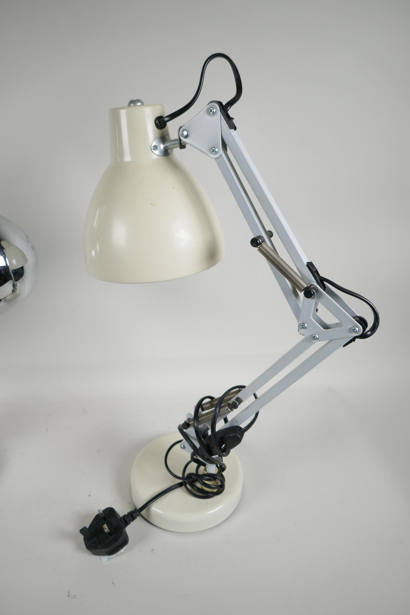 Two contemporary angle poise lamps - Image 3 of 3