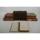 The Dramatic works of William Shakespeare, stereotype edition, Vol 1-12, early C19th leather bound