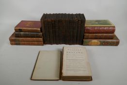 The Dramatic works of William Shakespeare, stereotype edition, Vol 1-12, early C19th leather bound
