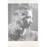 Ida Kar, signed photographic portrait print of Enid Adams, 8" x 10"