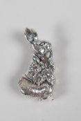 A sterling silver Peter Rabbit brooch