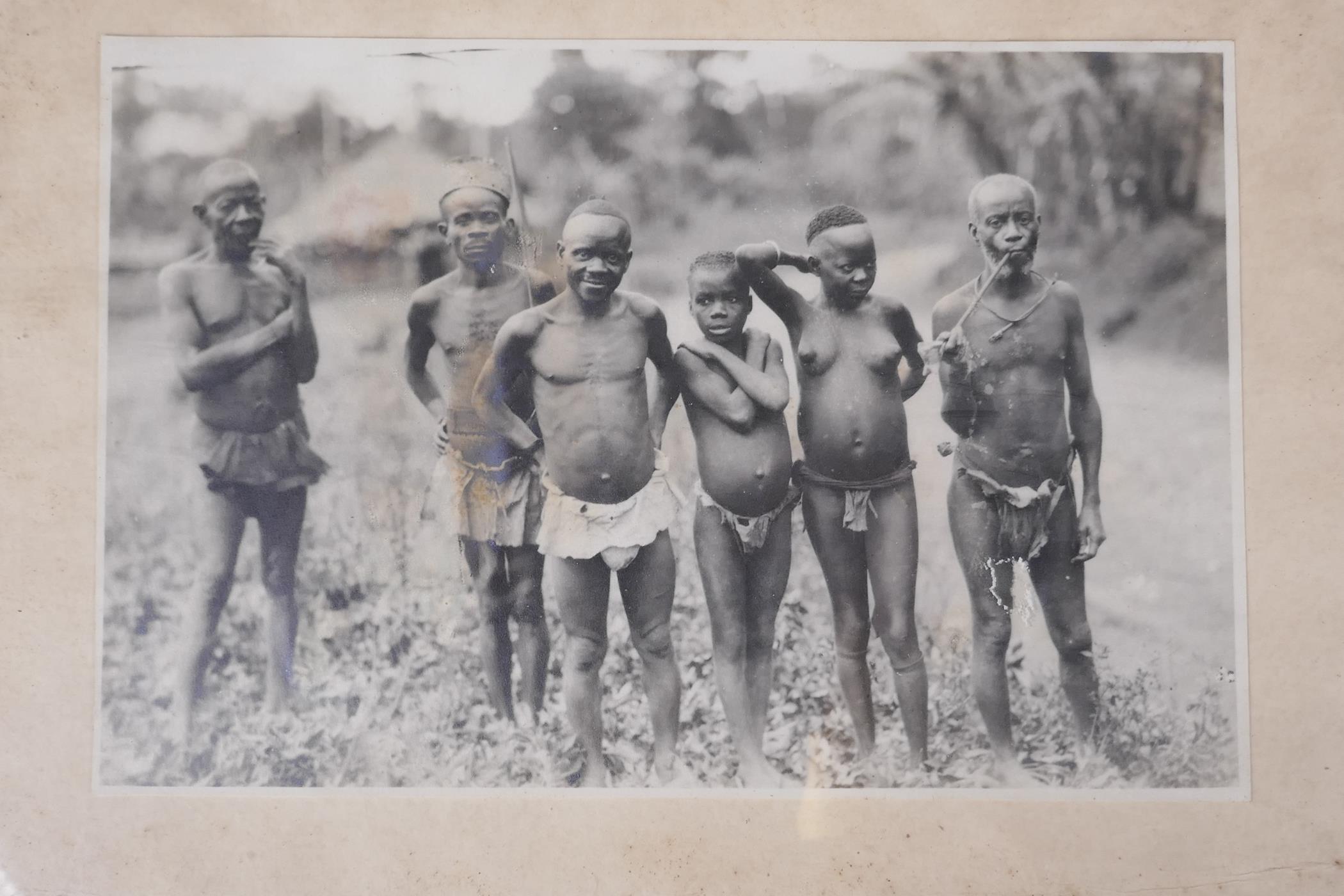 A Casimir Zagourski sepia tone photograph of the Belgian Congo, blind stamped, with two other - Image 5 of 5