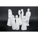 Five 'Moments by Coalport' figures, 'With this ring', 'The Bride', 'The Groom', 'Special Friends'