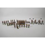A collection of 60+ Britains painted lead scout figures, AF
