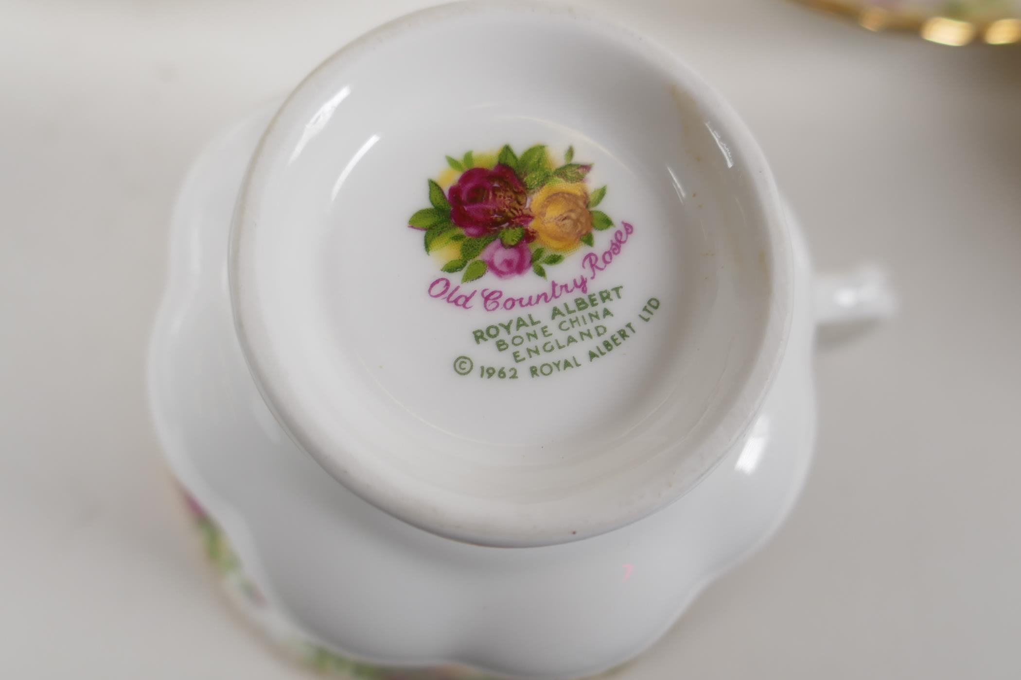 A Royal Albert Old Country Rose part dinner & tea service to include 6 dinner plates, 6 side plates, - Image 6 of 6