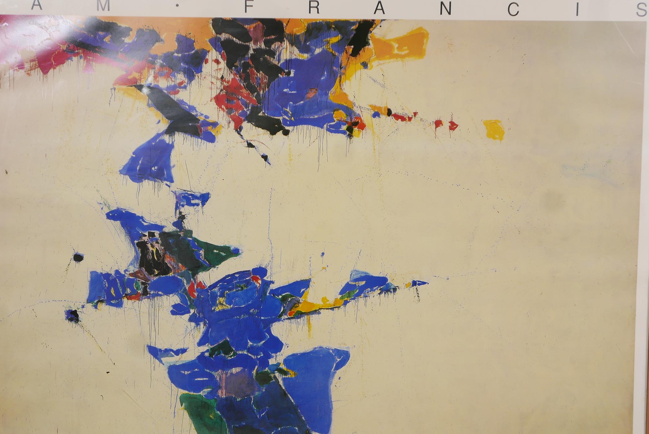 Sam Francis, exhibition poster, Kunstmuseum Basel, published by Forme, Italy 1989, 57" x 41"