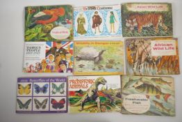 Nine albums of vintage Brooke Bond tea cards