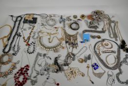 A quantity of contemporary costume jewellery